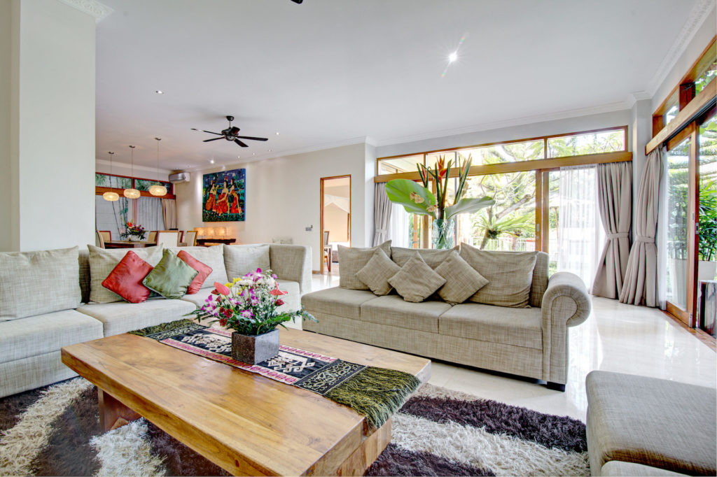 Open-concept living area