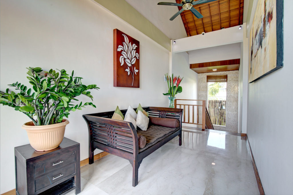 Upstairs hallway loveseat
